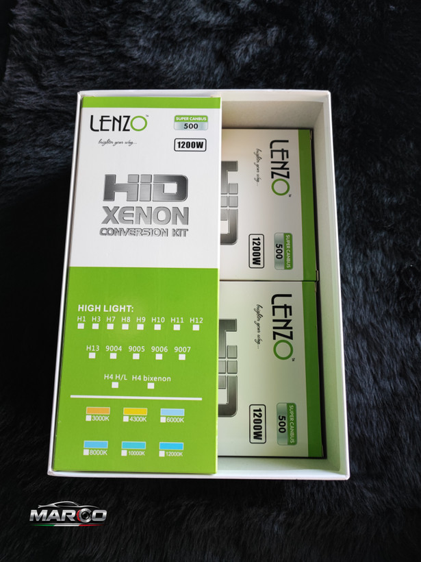 کیت زنون خودرو (HID Xenon kit) 1200W lenzo