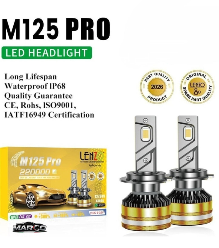 هدلایت M 125 pro lenzo افتابی