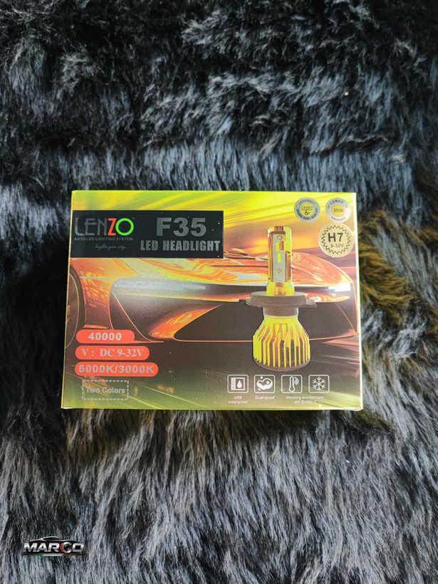 هدلایت دو رنگ f35 لنزو